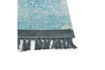 Teppe Akarsu - Blå, beige, 140x200 cm - Tekstiler & tepper - Teppe & matte - Moderne matte - Viskosematter