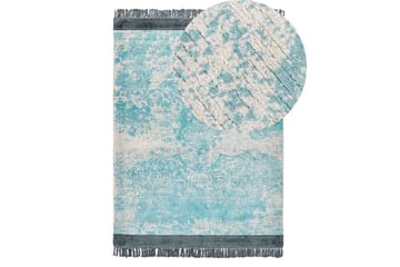 Teppe Akarsu - Blå, beige, 140x200 cm - Tekstiler & tepper - Teppe & matte - Moderne matte - Viskosematter