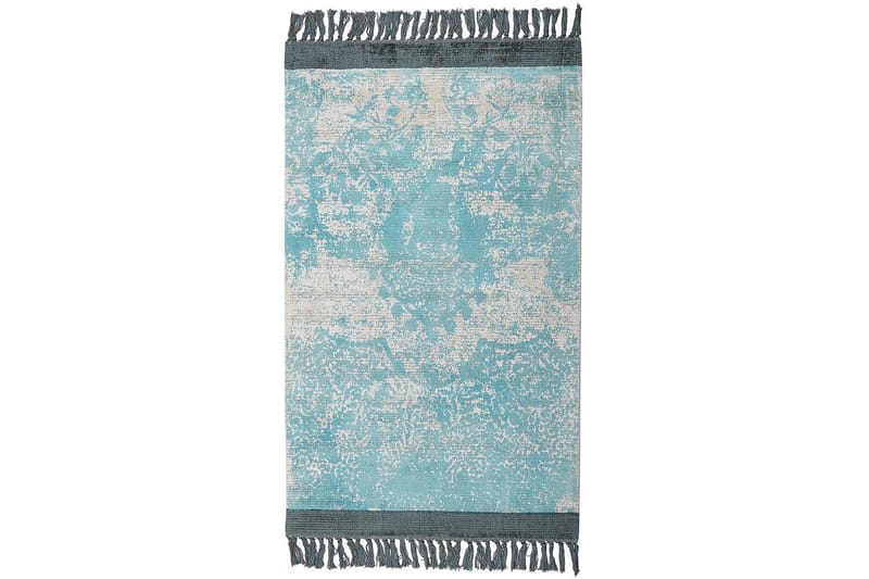 Teppe Akarsu - Blå, beige, 80x150 cm - Tekstiler & tepper - Teppe & matte - Moderne matte - Viskosematter