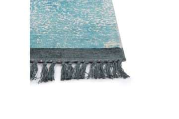 Teppe Akarsu - Blå, beige, 80x150 cm - Tekstiler & tepper - Teppe & matte - Moderne matte - Viskosematter