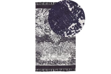 Teppe Akarsu - Fiolett, hvit, 140x200 cm - Tekstiler & tepper - Teppe & matte - Moderne matte - Viskosematter