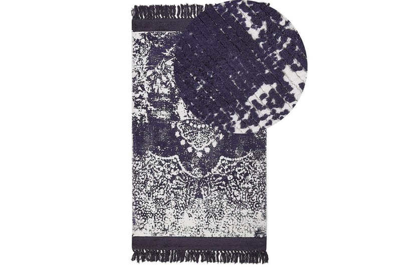 Teppe Akarsu - Fiolett, hvit, 80x150 cm - Tekstiler & tepper - Teppe & matte - Moderne matte - Viskosematter