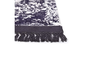 Teppe Akarsu - Fiolett, hvit, 80x150 cm - Tekstiler & tepper - Teppe & matte - Moderne matte - Viskosematter