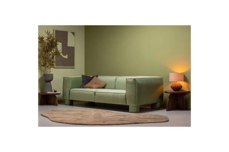 Teppe Alya - Lysebrun - Tekstiler & tepper - Teppe & matte - Moderne matte - Ullteppe