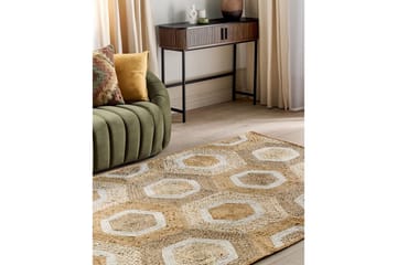 Teppe Basoren - 160x230 cm - Tekstiler & tepper - Teppe & matte - Moderne matte - Jutematter & hampematter