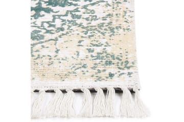 Teppe Boyali - Beige, Grønn, 80x150 cm - Tekstiler & tepper - Teppe & matte - Moderne matte - Viskosematter