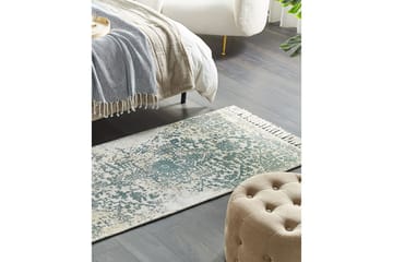 Teppe Boyali - Beige, Grønn, 80x150 cm - Tekstiler & tepper - Teppe & matte - Moderne matte - Viskosematter