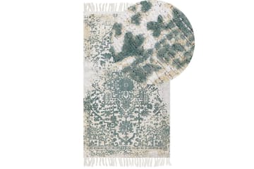 Teppe Boyali - Beige, Grønn, 80x150 cm - Tekstiler & tepper - Teppe & matte - Moderne matte - Viskosematter