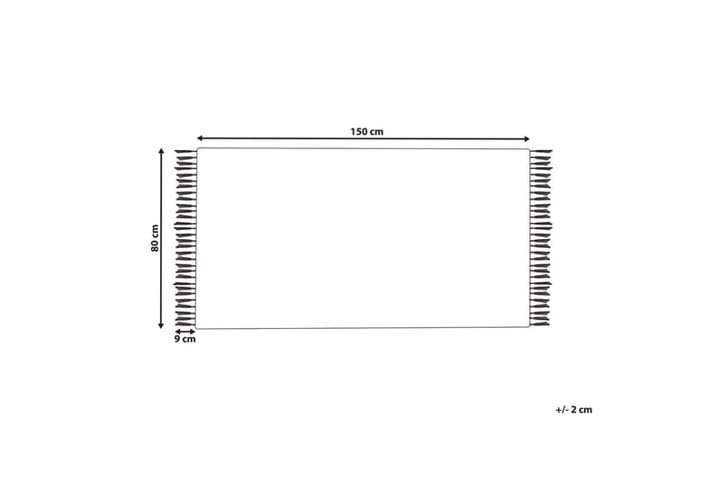 Teppe Boyali - Beige, Grønn, 80x150 cm - Tekstiler & tepper - Teppe & matte - Moderne matte - Viskosematter
