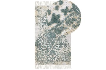 Teppe Boyali - Beige, Grønn, 80x150 cm - Tekstiler & tepper - Teppe & matte - Moderne matte - Viskosematter