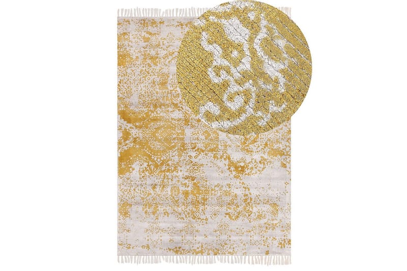 Teppe Boyali - Beige, gul, 140x200 cm - Tekstiler & tepper - Teppe & matte - Moderne matte - Viskosematter