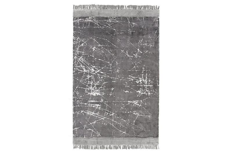 Teppe Hanli - Grå, hvit, 140x200 cm - Tekstiler & tepper - Teppe & matte - Moderne matte - Viskosematter