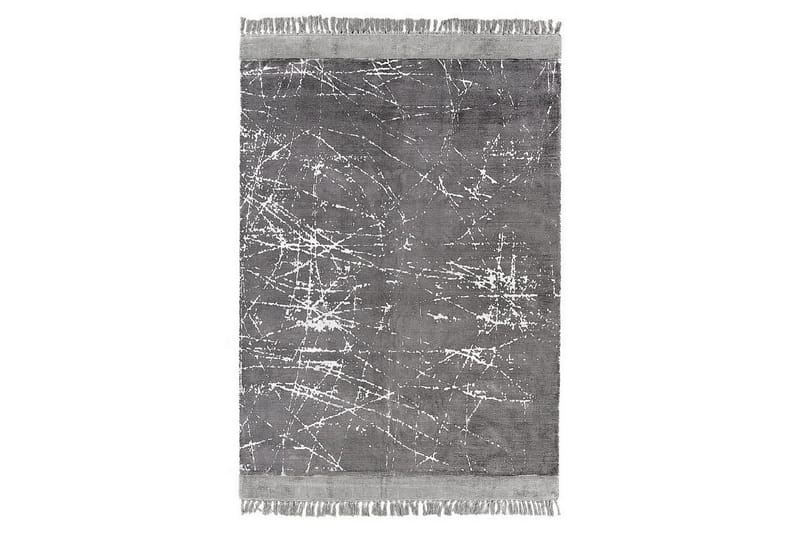 Teppe Hanli - Grå, hvit, 160x230 cm - Tekstiler & tepper - Teppe & matte - Moderne matte - Viskosematter