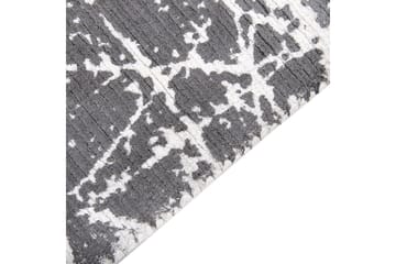 Teppe Hanli - Grå, hvit, 80x150 cm - Tekstiler & tepper - Teppe & matte - Moderne matte - Viskosematter