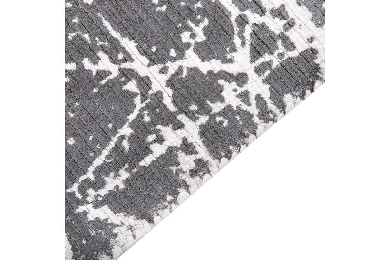 Teppe Hanli - Grå, hvit, 80x150 cm - Tekstiler & tepper - Teppe & matte - Moderne matte - Viskosematter