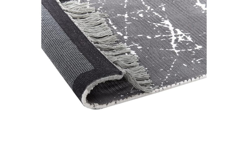 Teppe Hanli - Grå, hvit, 80x150 cm - Tekstiler & tepper - Teppe & matte - Moderne matte - Viskosematter