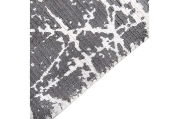 Teppe Hanli - Grå, hvit, 80x150 cm - Tekstiler & tepper - Teppe & matte - Moderne matte - Viskosematter