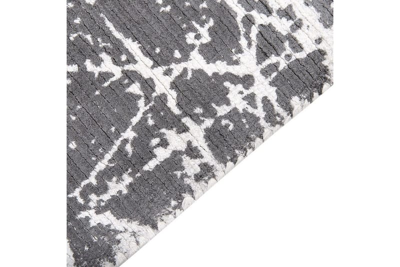 Teppe Hanli - Grå, hvit, 80x150 cm - Tekstiler & tepper - Teppe & matte - Moderne matte - Viskosematter