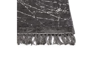 Teppe Hanli - Mørkegrå, hvit, 140x200 cm - Tekstiler & tepper - Teppe & matte - Moderne matte - Viskosematter