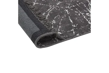 Teppe Hanli - Mørkegrå, hvit, 160x230 cm - Tekstiler & tepper - Teppe & matte - Moderne matte - Viskosematter