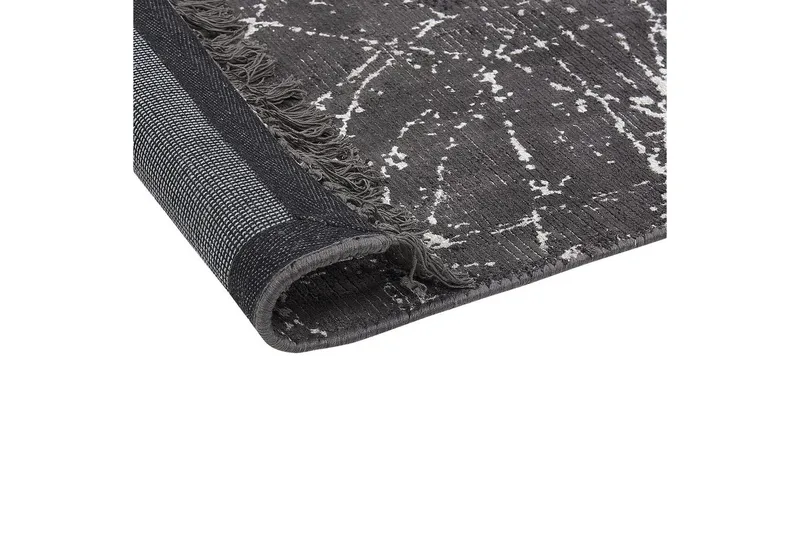 Teppe Hanli - Mørkegrå, hvit, 160x230 cm - Tekstiler & tepper - Teppe & matte - Moderne matte - Viskosematter