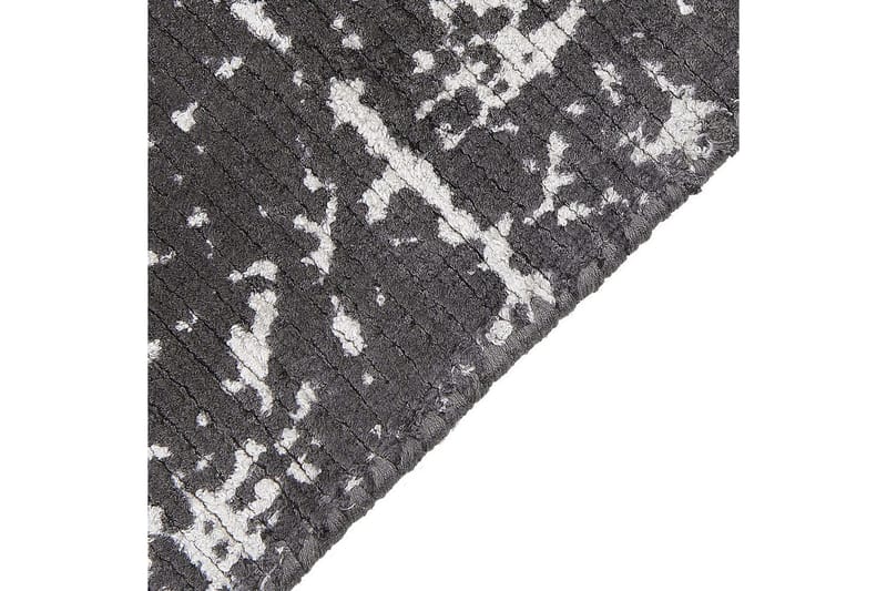 Teppe Hanli - Mørkegrå, hvit, 80x150 cm - Tekstiler & tepper - Teppe & matte - Moderne matte - Viskosematter