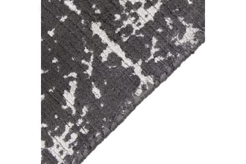 Teppe Hanli - Mørkegrå, hvit, 80x150 cm - Tekstiler & tepper - Teppe & matte - Moderne matte - Viskosematter