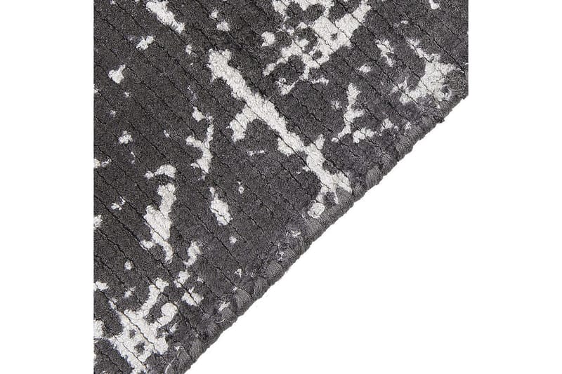 Teppe Hanli - Mørkegrå, hvit, 80x150 cm - Tekstiler & tepper - Teppe & matte - Moderne matte - Viskosematter