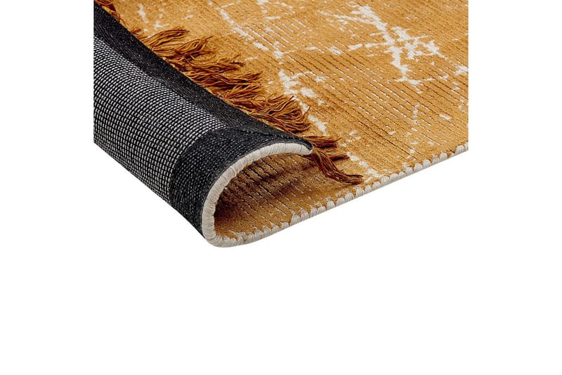 Teppe Hanli - Oransje, Hvit, 80x150 cm - Tekstiler & tepper - Teppe & matte - Moderne matte - Viskosematter