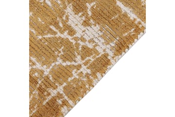 Teppe Hanli - Oransje, Hvit, 80x150 cm - Tekstiler & tepper - Teppe & matte - Moderne matte - Viskosematter