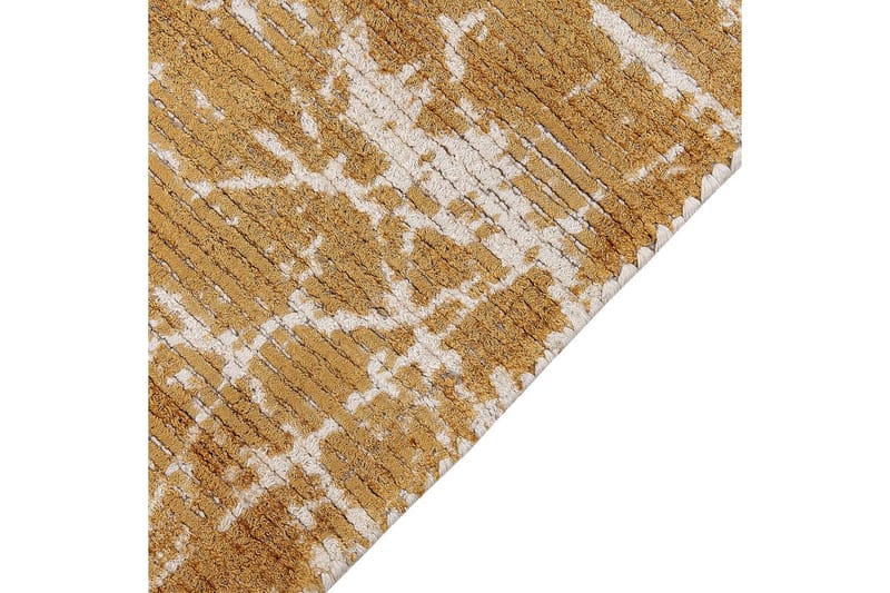 Teppe Hanli - Oransje, Hvit, 80x150 cm - Tekstiler & tepper - Teppe & matte - Moderne matte - Viskosematter