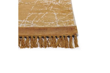 Teppe Hanli - Oransje, Hvit, 80x150 cm - Tekstiler & tepper - Teppe & matte - Moderne matte - Viskosematter