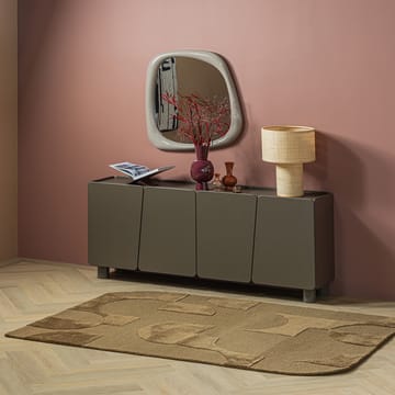 Teppe Livo 160×160 cm - Brun - Tekstiler & tepper - Teppe & matte - Moderne matte - Ullteppe