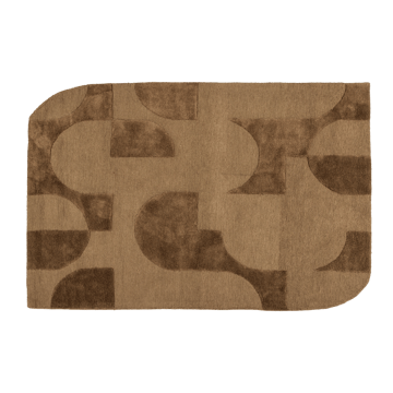 Teppe Livo 160×160 cm - Brun - Tekstiler & tepper - Teppe & matte - Moderne matte - Ullteppe