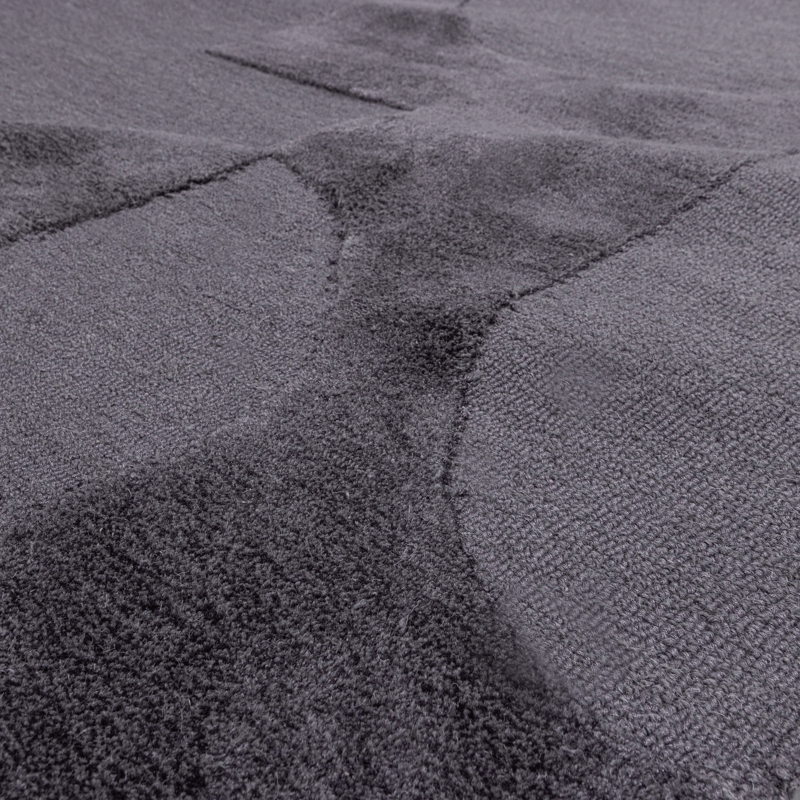 Teppe Livo 160×160 cm - Grå - Tekstiler & tepper - Teppe & matte - Moderne matte - Ullteppe