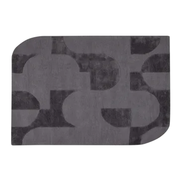 Teppe Livo 160×160 cm - Grå - Tekstiler & tepper - Teppe & matte - Moderne matte - Ullteppe