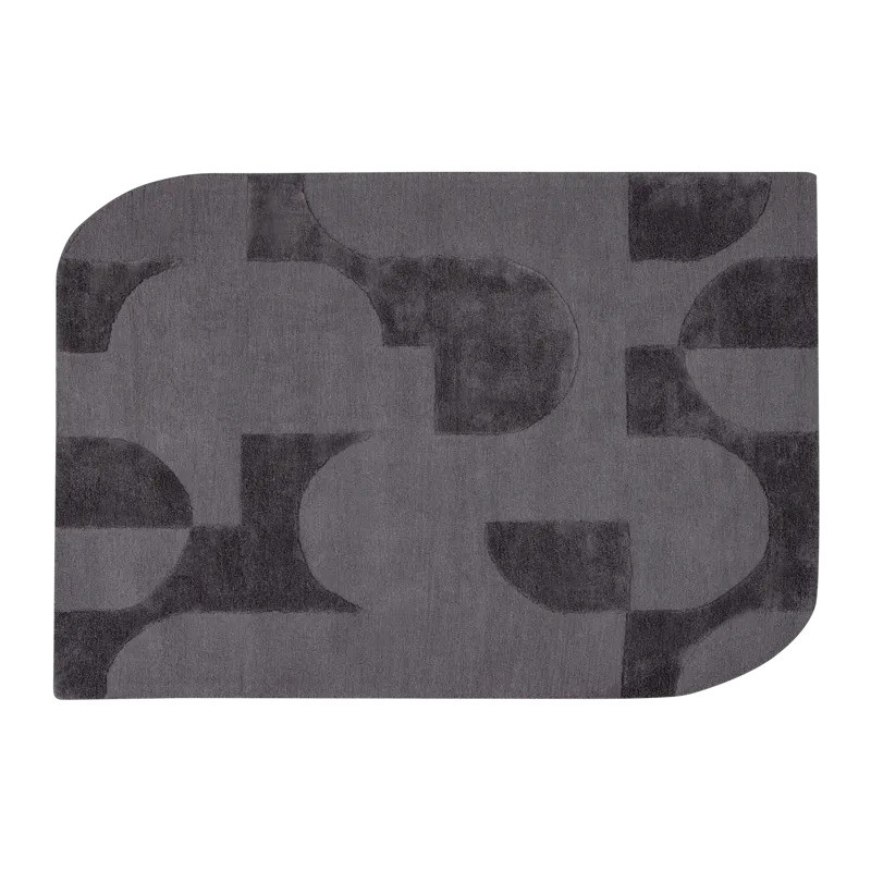 Teppe Livo 160×160 cm, Grå