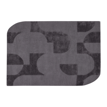 Teppe Livo 160×160 cm - Grå - Tekstiler & tepper - Teppe & matte - Moderne matte - Ullteppe