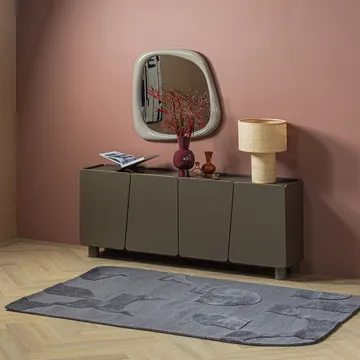 Teppe Livo 160×160 cm - Grå - Tekstiler & tepper - Teppe & matte - Moderne matte - Ullteppe