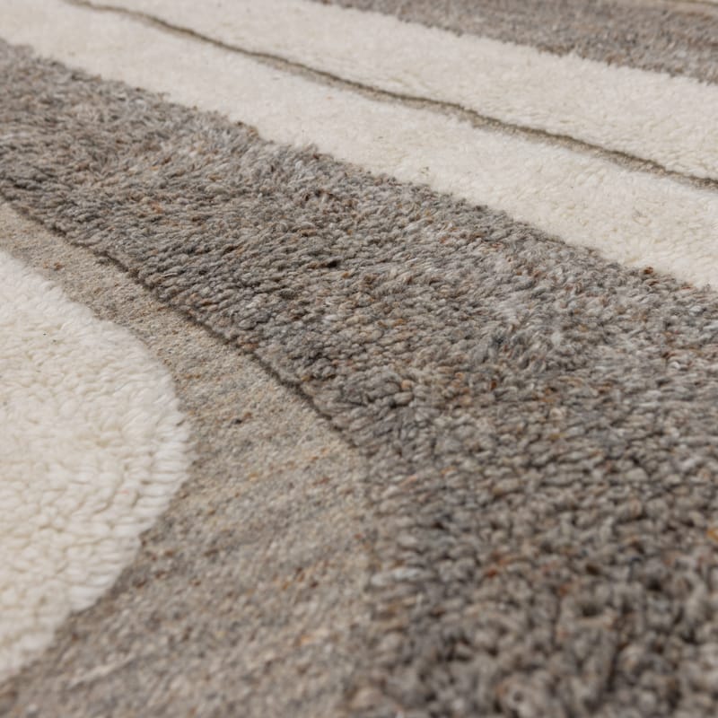 Teppe Moro 170×240 cm - Grå/Hvit - Tekstiler & tepper - Teppe & matte - Moderne matte - Ullteppe