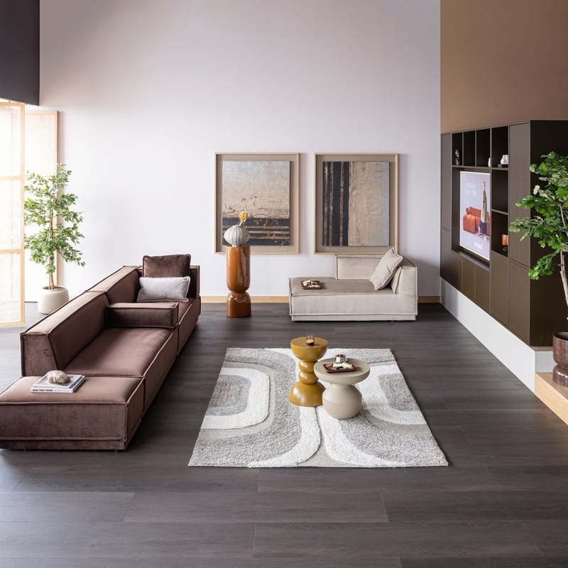 Teppe Moro 170×240 cm - Grå/Hvit - Tekstiler & tepper - Teppe & matte - Moderne matte - Ullteppe