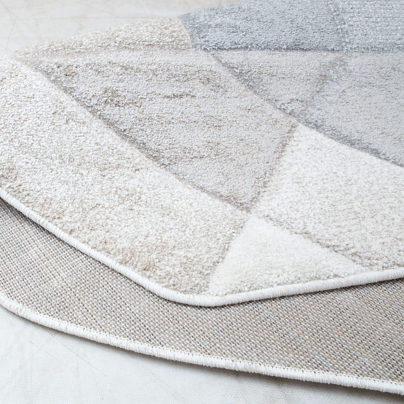 Teppe Navon Carved 100x150 cm - Grå/Beige - Tekstiler & tepper - Teppe & matte - Moderne matte - Wiltontepper
