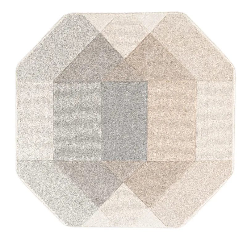 Teppe Navon Carved 100x150 cm, Grå/Beige
