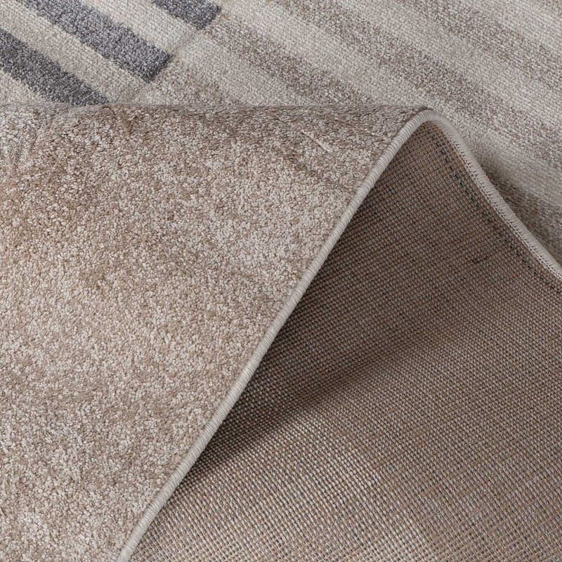 Teppe Navon Carved 160x230 cm - Grå/Beige - Tekstiler & tepper - Teppe & matte - Moderne matte - Friezematte