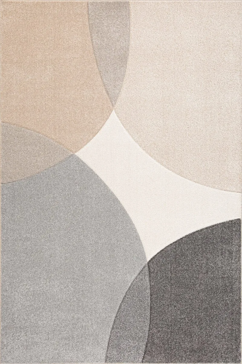 Teppe Navon Carved 200x285 cm, Grå/Beige