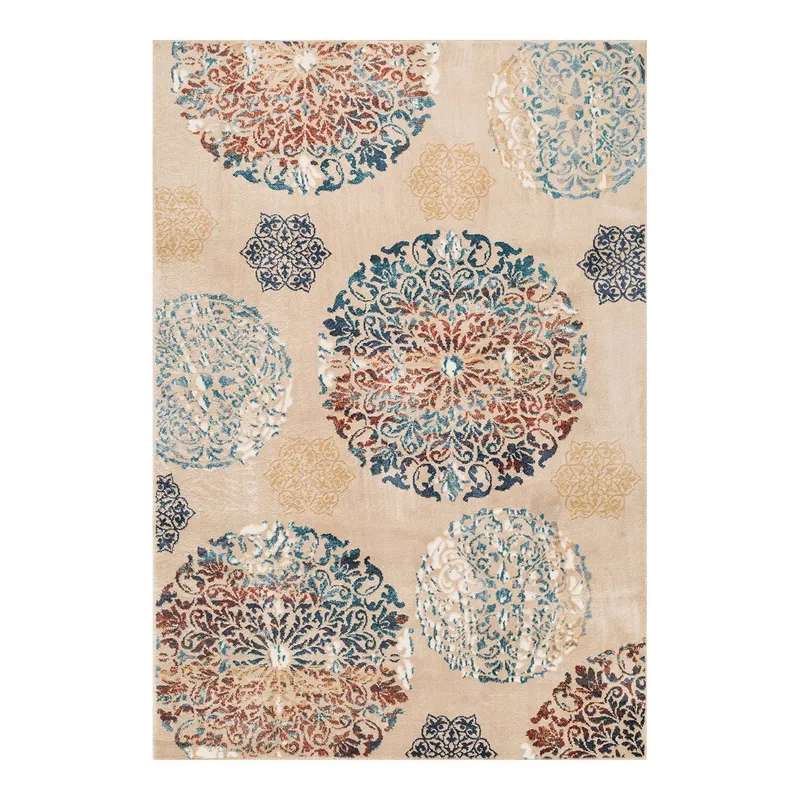 Teppe Velon 133x190 cm, gyllen/beige