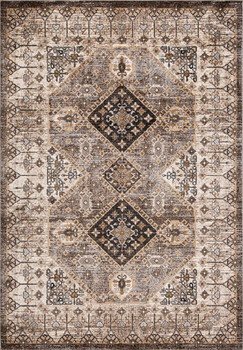 Teppe Yelvi 133x190 cm, Brun/Beige