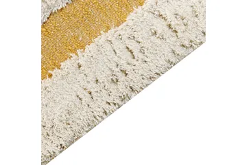 Teppe Perai - Hvit, Gul, 160x230 cm - Tekstiler & tepper - Teppe & matte - Moderne matte - Bomullsmatter