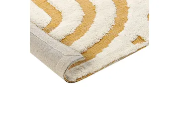 Teppe Perai - Hvit, Gul, 160x230 cm - Tekstiler & tepper - Teppe & matte - Moderne matte - Bomullsmatter