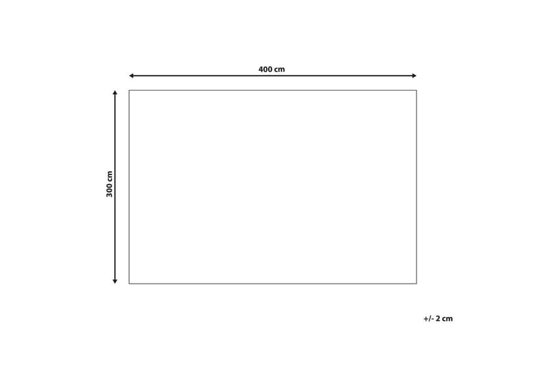 Teppe Perai - Hvit, Gul, 300x400 cm - Tekstiler & tepper - Teppe & matte - Moderne matte - Bomullsmatter